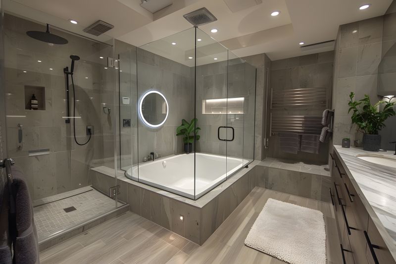 Spa-style Corner Tub